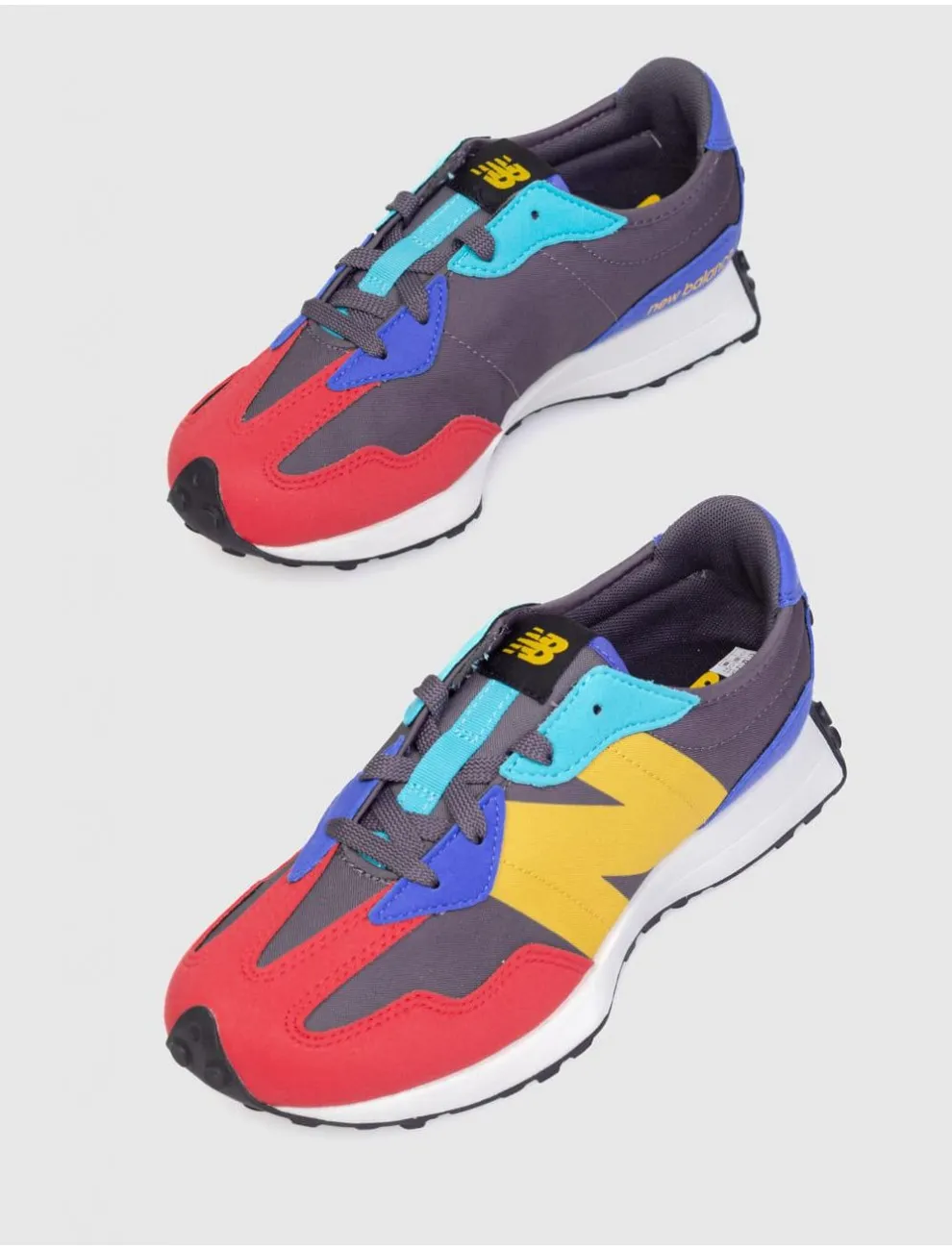 Zapatilla New Balance Gs327 Multi/rojo