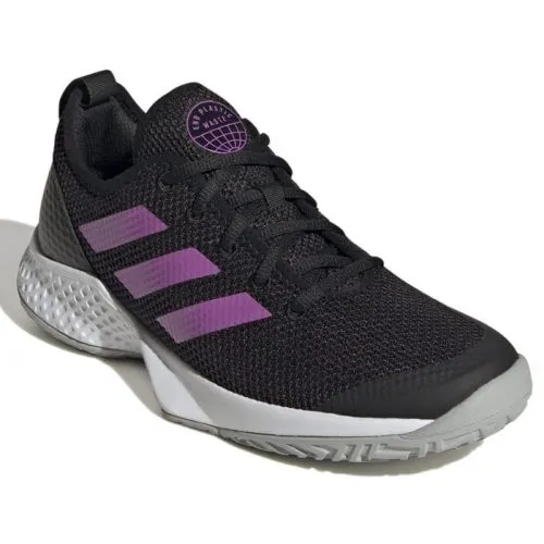 ZAPATILLAS ADIDAS COURTFLASH WOMAN NEGRASMORADAS