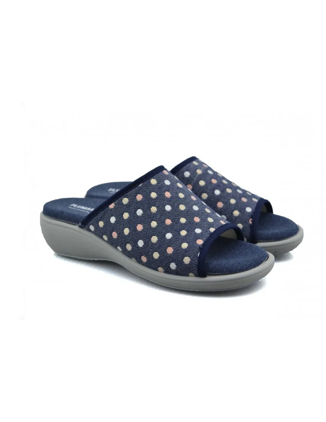 ZAPATILLAS DE CASA ABIERTAS MUJER ROAL PLUMAFLEX 14512 GRIS