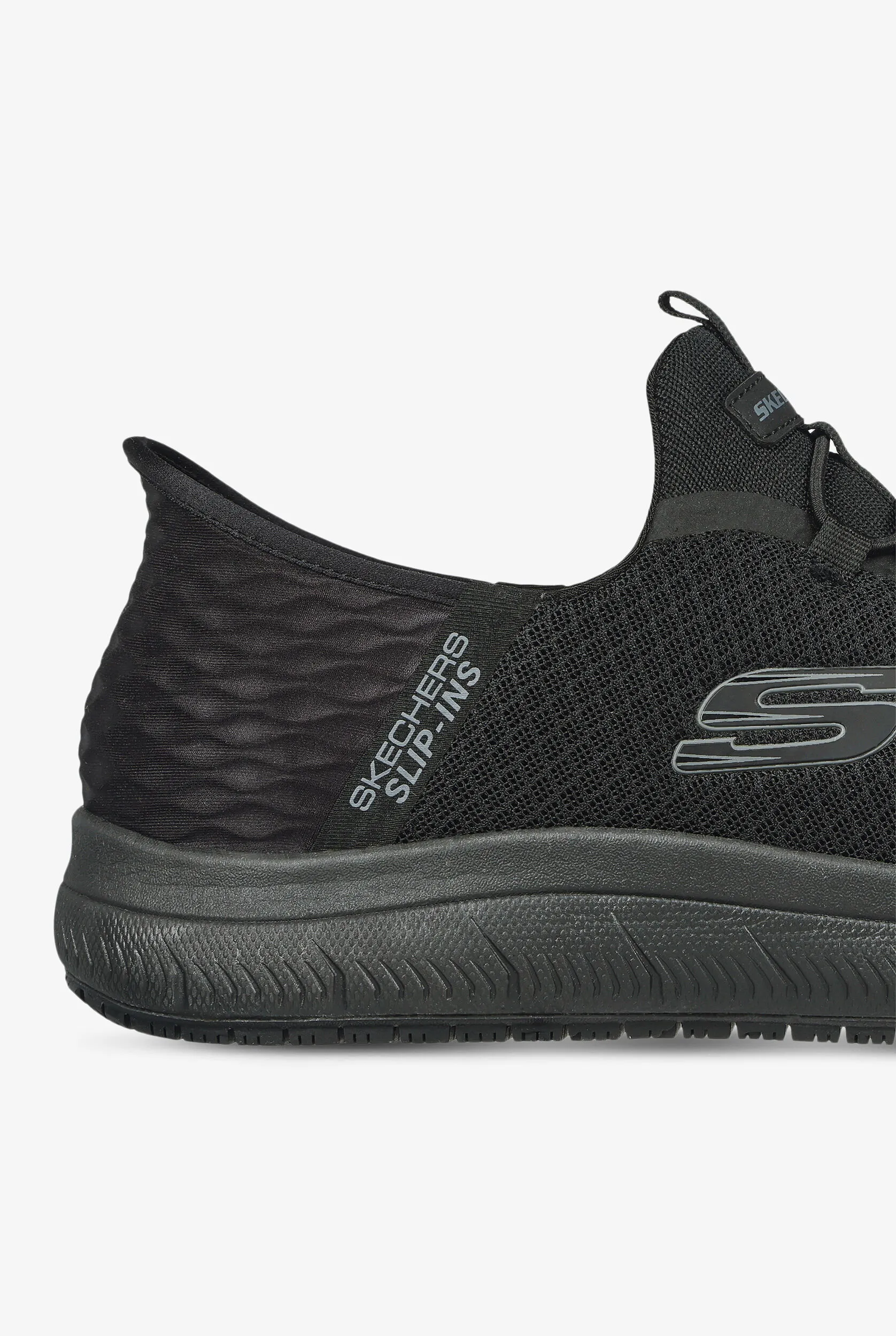ZAPATILLAS DEPORTIVAS DE ENFERMER&IACUTE;A SKECHERS WORK SLIPINS SUMMITS SR BLACK PARA HOMBRE