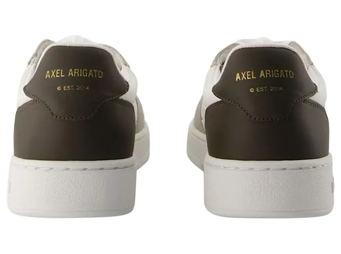 ZAPATILLAS DICE LO  AXEL ARIGATO  CUERO  BLANCO/MARRON OSCURO 