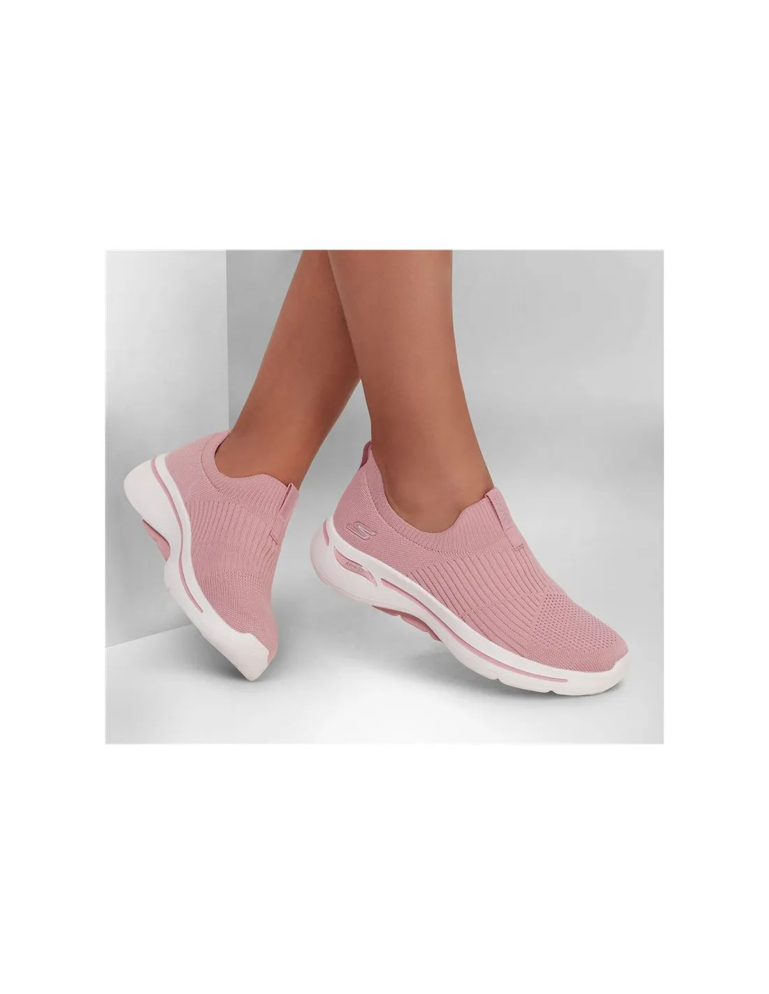 ZAPATILLAS SKECHERS GO WALK ARCH FIT  ICONIC ROSA MUJER