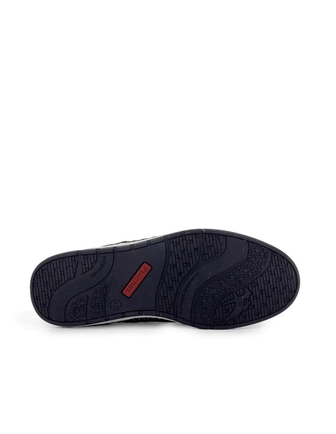 Zapato de cordones diario piel nobuck hombre azul Fluchos