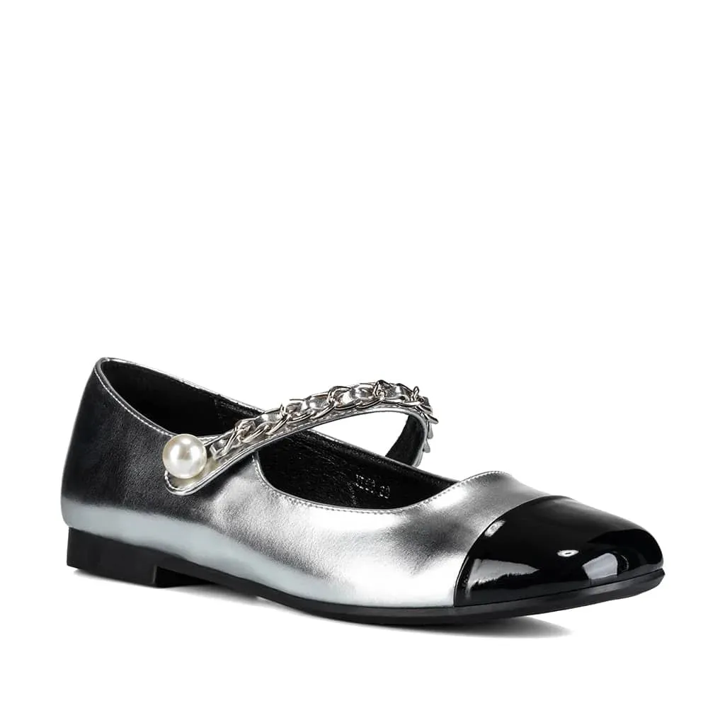 ZAPATOS MARY JANE MUJER PLATEADO WEIDE YL68