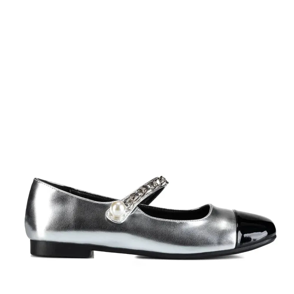 ZAPATOS MARY JANE MUJER PLATEADO WEIDE YL68