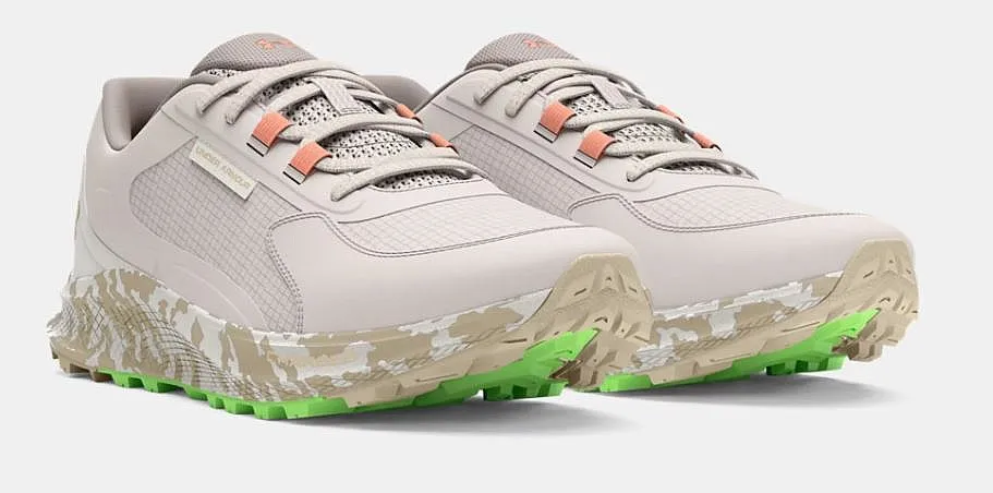 ZAPATOS UNDER ARMOUR CHARGED BANDIT TRAIL 3  GRAY MATTER/WHITE CLAY/AERO ORANGE  WOMEN´S