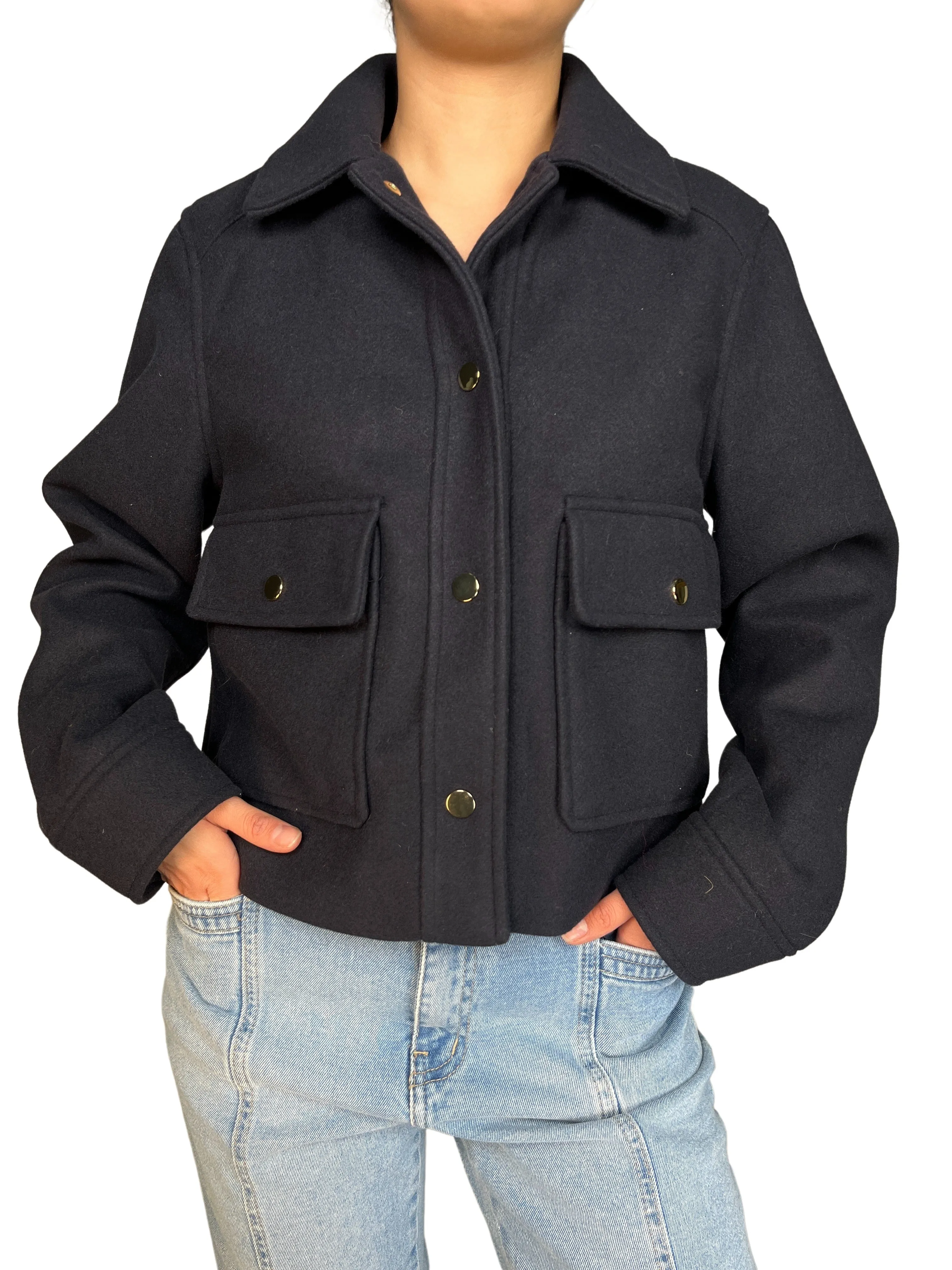 ZARA Chaqueta Botones Dorados